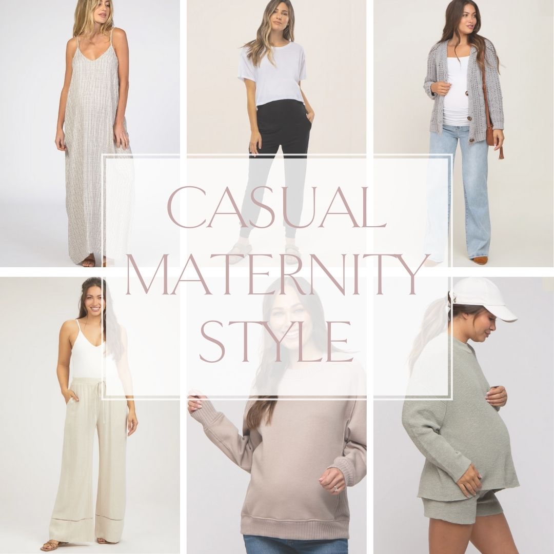 image of casual maternity outfits
